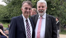Altpräsident Jörg-Uwe Bleyl (l.) und der neue Präsident Andreas Bednarek